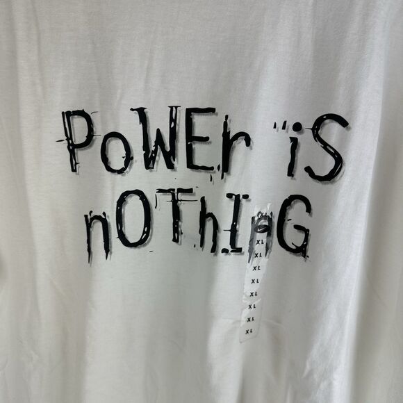 VTG 90s Nike Tee Power Is Nothing WIthout Control XL White T-Shirt USA Made NWOT - Picture 2 of 7